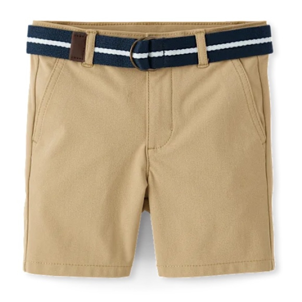NWOT Gymboree woven belted chino khaki shorts